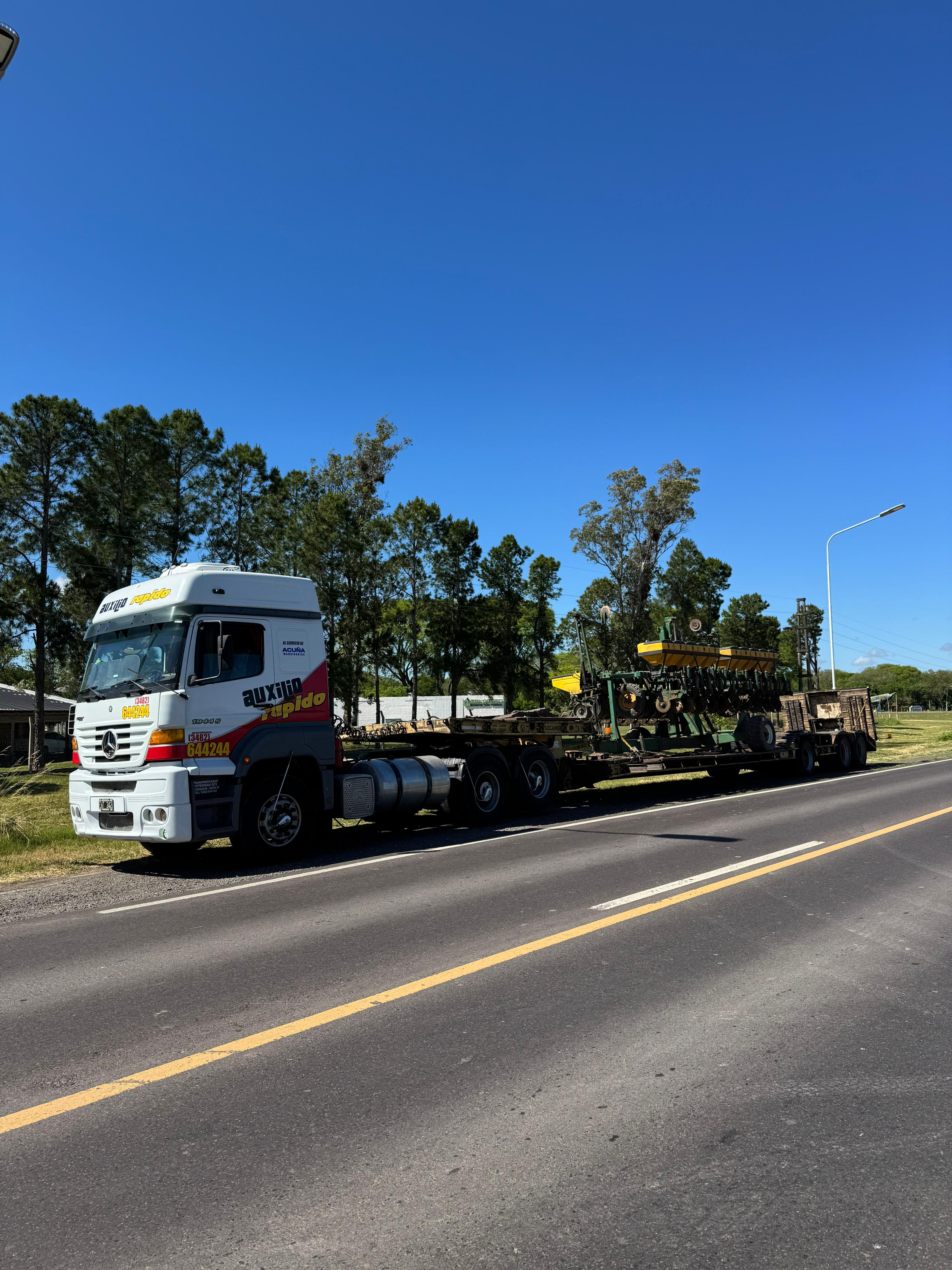 Transporte de maquinaria